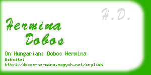 hermina dobos business card